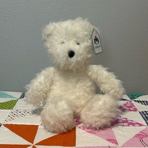 Jellycat “I am medium Angora Blizzard Bear” Plush RETIRED NWT